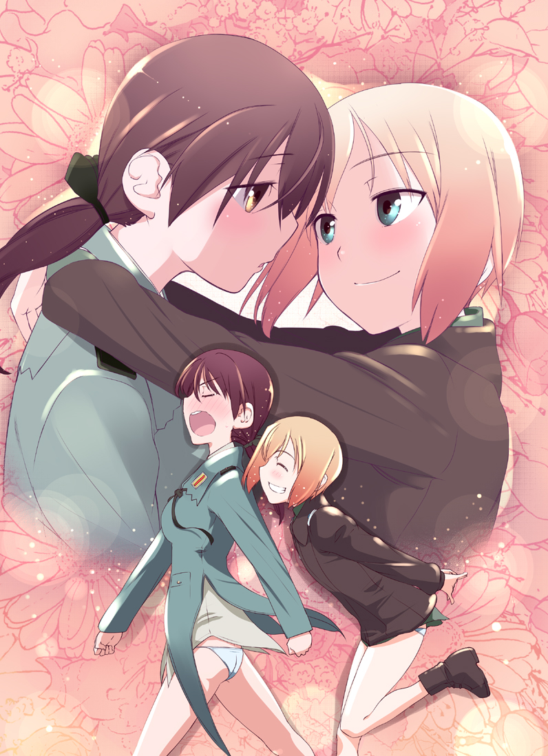 erica hartmann and gertrud barkhorn (world witches series and 1 more) drawn by touge_hiro