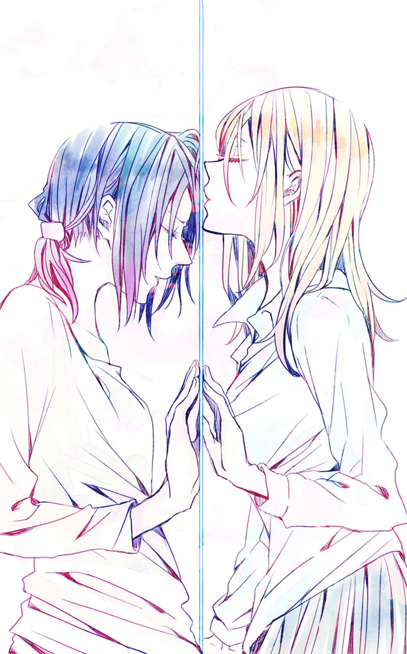 krista lenz and ymir (shingeki no kyojin) drawn by fujimoto_you