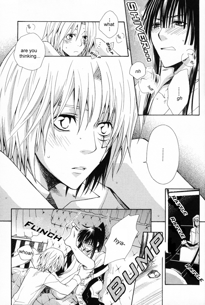 allen walker and kanda yuu (d.gray-man) drawn by miauchi_subaru and takedo_peko