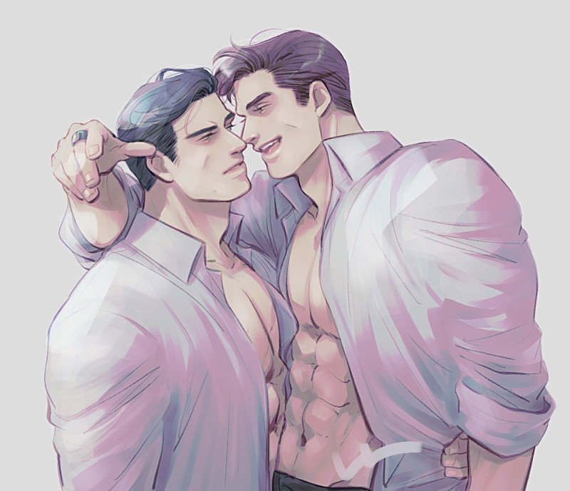 bruce wayne and hal jordan (dc comics and 2 more) drawn by htnks2