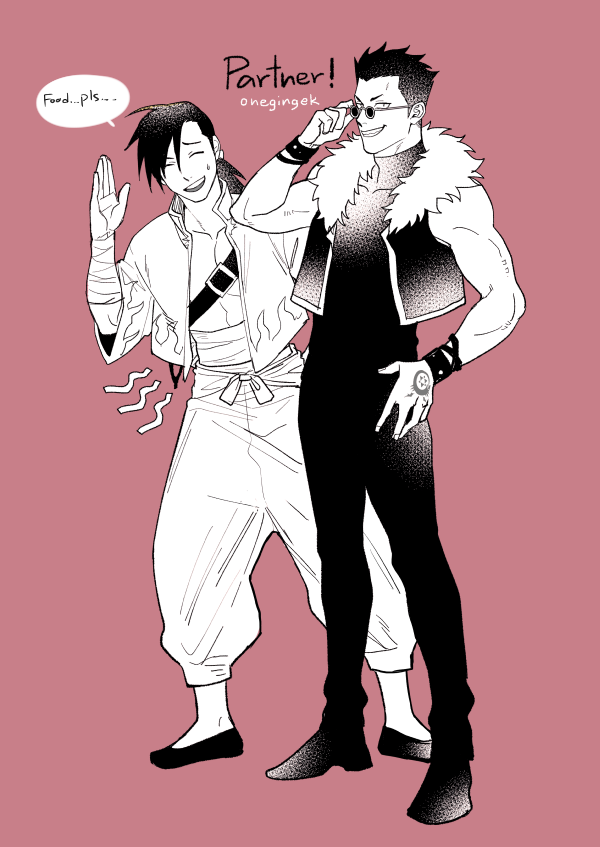 ling yao and greed (fullmetal alchemist) drawn by onegingek