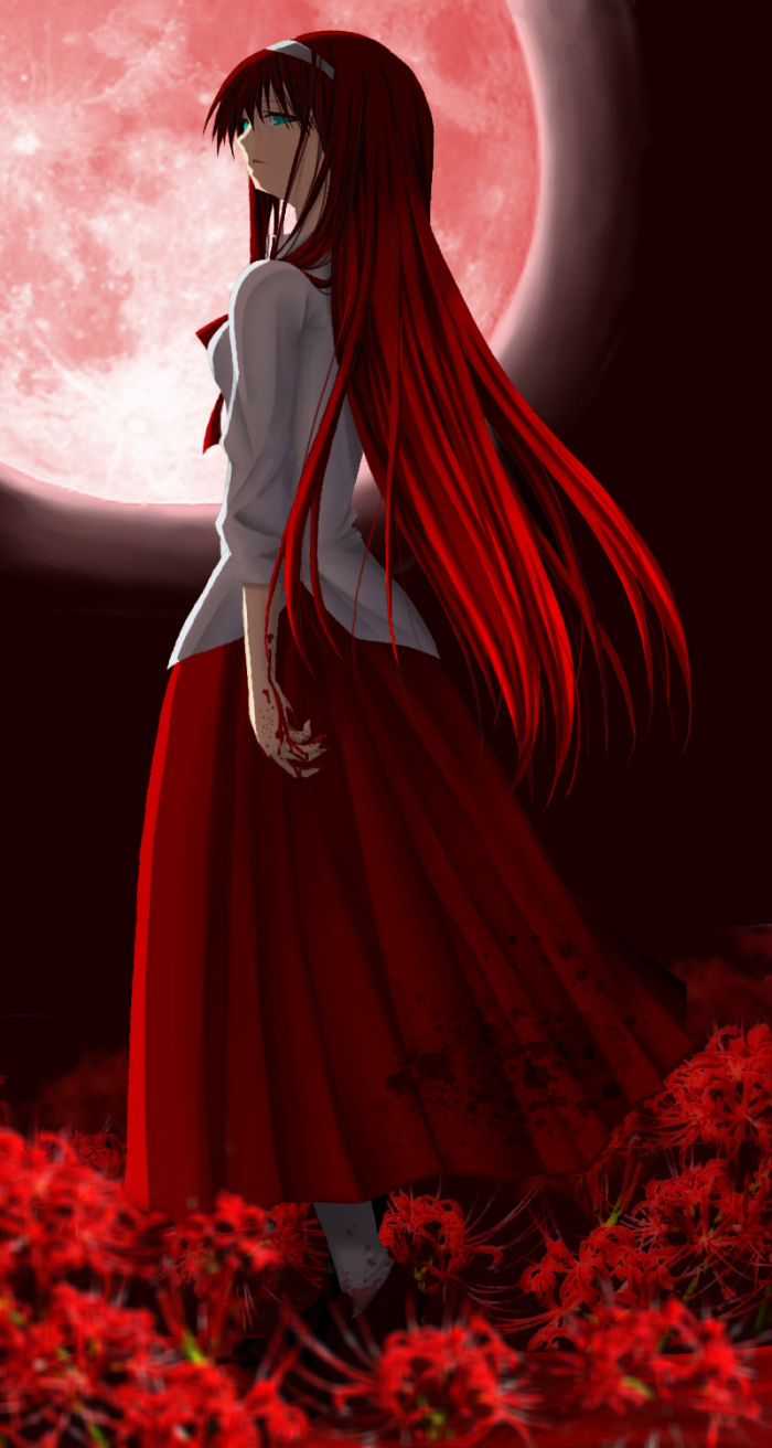 tohno akiha and vermillion akiha (tsukihime and 1 more) drawn by mitsu_(fillmiss)