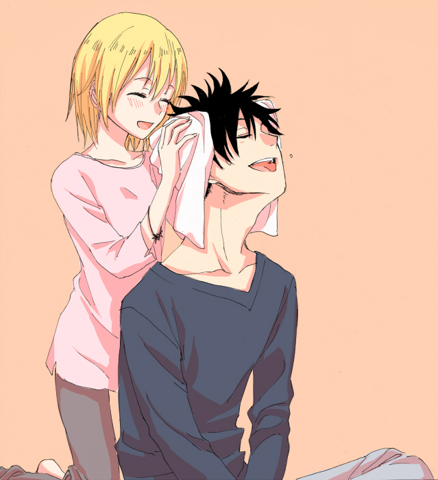 kuroo tetsurou and yachi hitoka (haikyuu!!) drawn by namo