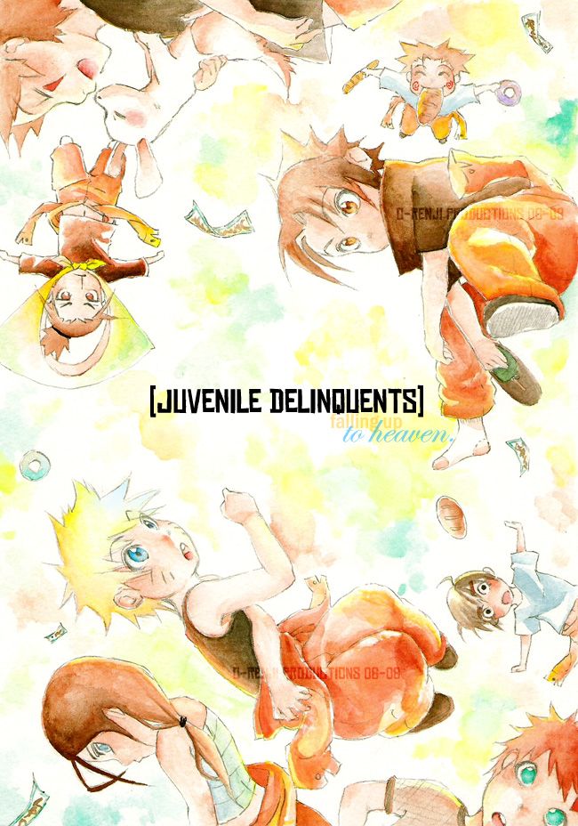 uzumaki naruto, uchiha sasuke, rock lee, hyuuga neji, gaara, and 3 more (naruto) drawn by o-renji