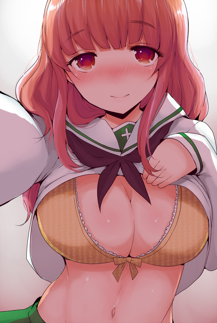 takebe saori (girls und panzer) drawn by han_(jackpot)
