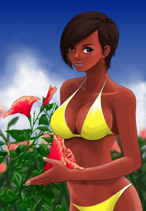 lisa hamilton (dead or alive) drawn by hybrid_cat