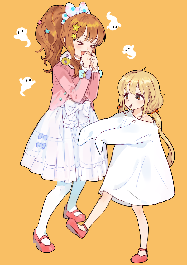 futaba anzu and moroboshi kirari (idolmaster and 1 more) drawn by otohime_(kk23maa)