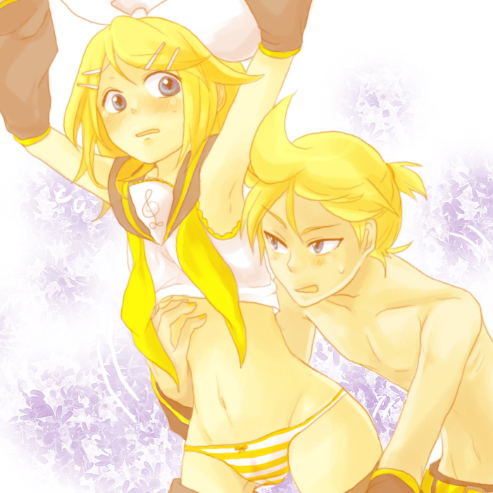 kagamine rin and kagamine len (vocaloid) drawn by shinigami_a