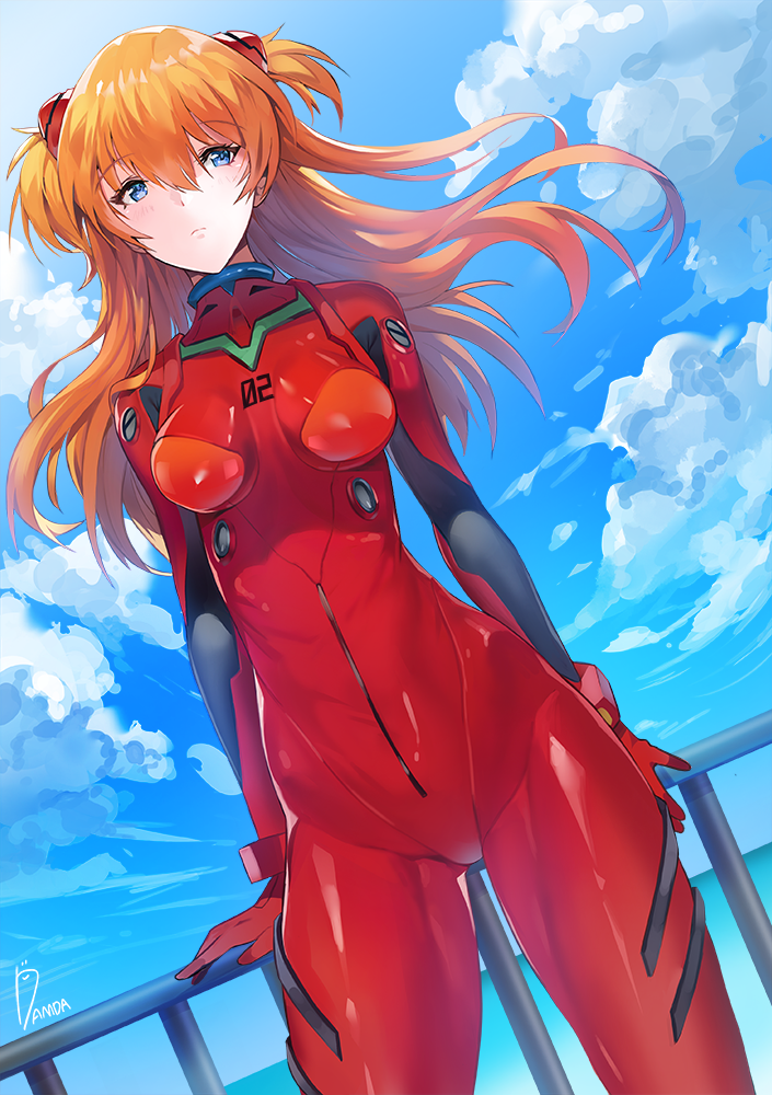 souryuu asuka langley (neon genesis evangelion) drawn by damda
