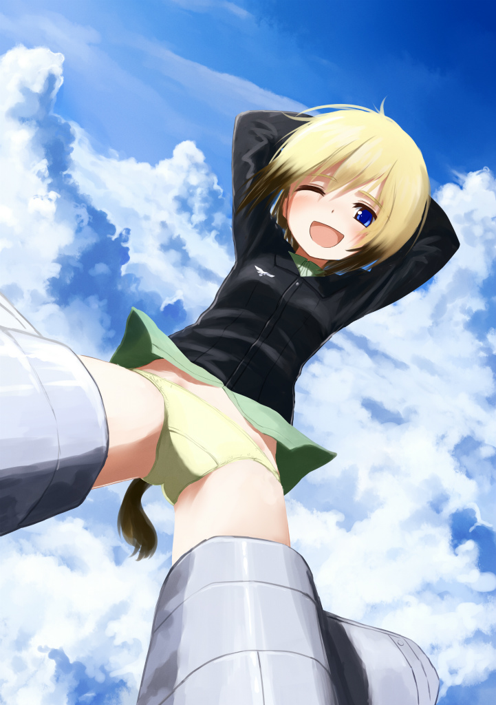 erica hartmann (world witches series and 1 more) drawn by catocala