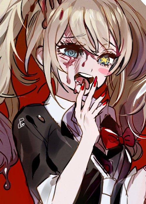 enoshima junko (danganronpa and 1 more) drawn by otohime_(kk23maa)