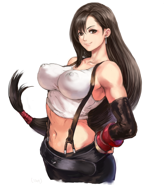 tifa lockhart (final fantasy and 1 more) drawn by shu-mai