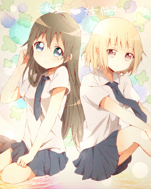 oomuro nadeshiko and miwa ai (yuruyuri and 1 more) drawn by ranan