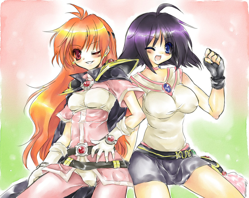 lina inverse and amelia wil tesla seyruun (slayers) drawn by haco_(artist)