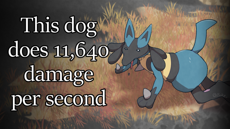 lucario (pokemon and 1 more) drawn by boke-chan