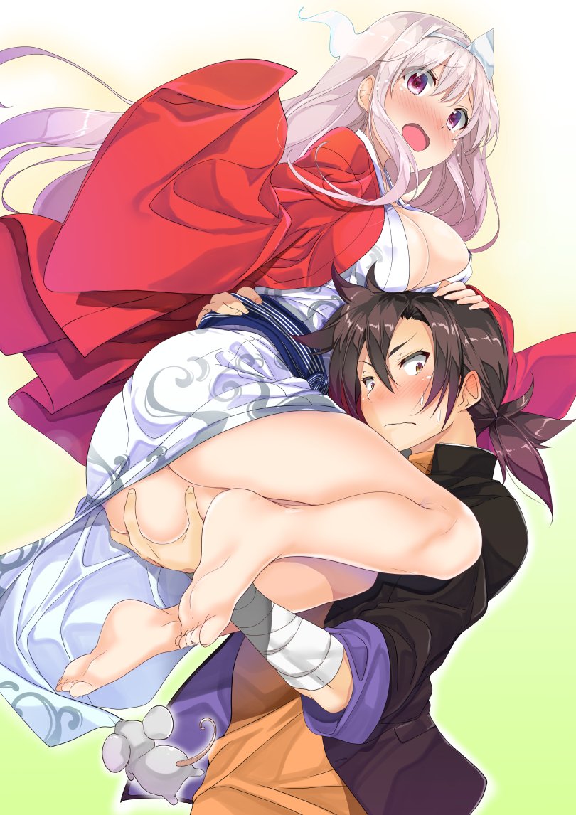 yunohana yuuna and fuyuzora kogarashi (yuragisou no yuuna-san) drawn by gintarou_(kurousagi108)