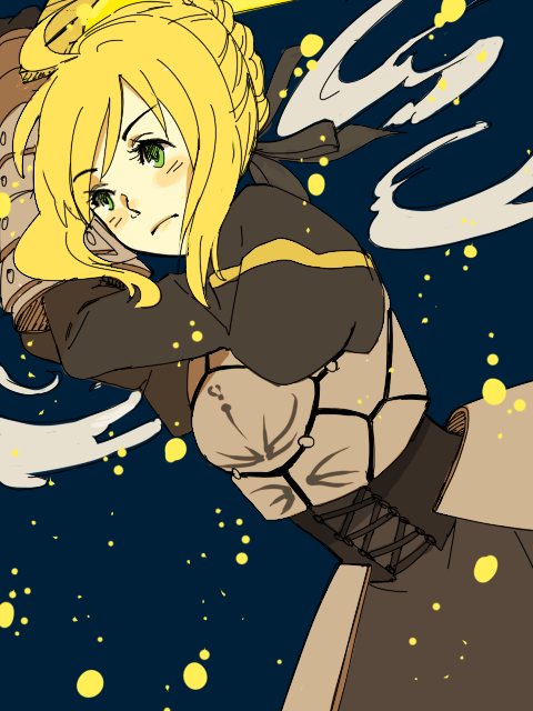 artoria pendragon and saber (fate and 1 more) drawn by ai-wa