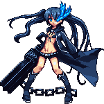 black rock shooter (black rock shooter) drawn by niino