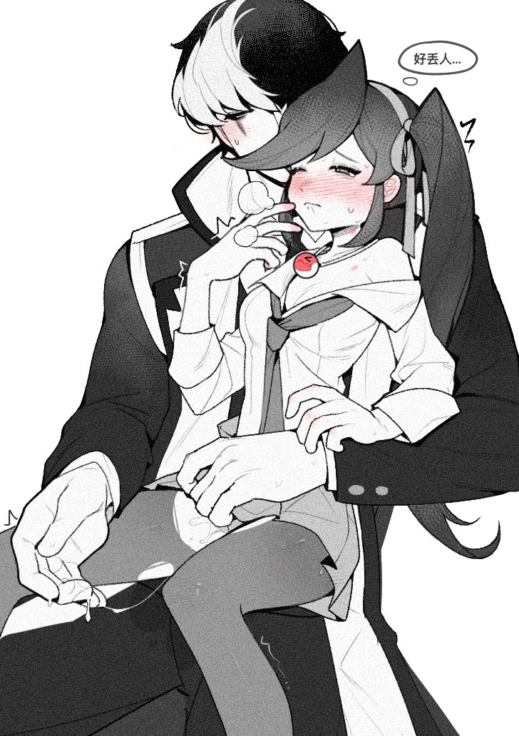 athena cykes and simon blackquill (ace attorney and 1 more) drawn by salted_whale