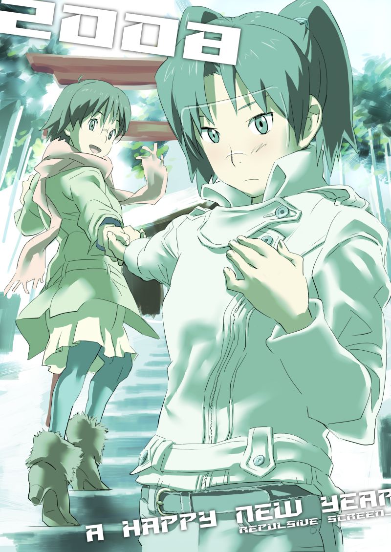 amasawa yuuko and okonogi yuuko (dennou coil) drawn by baariya