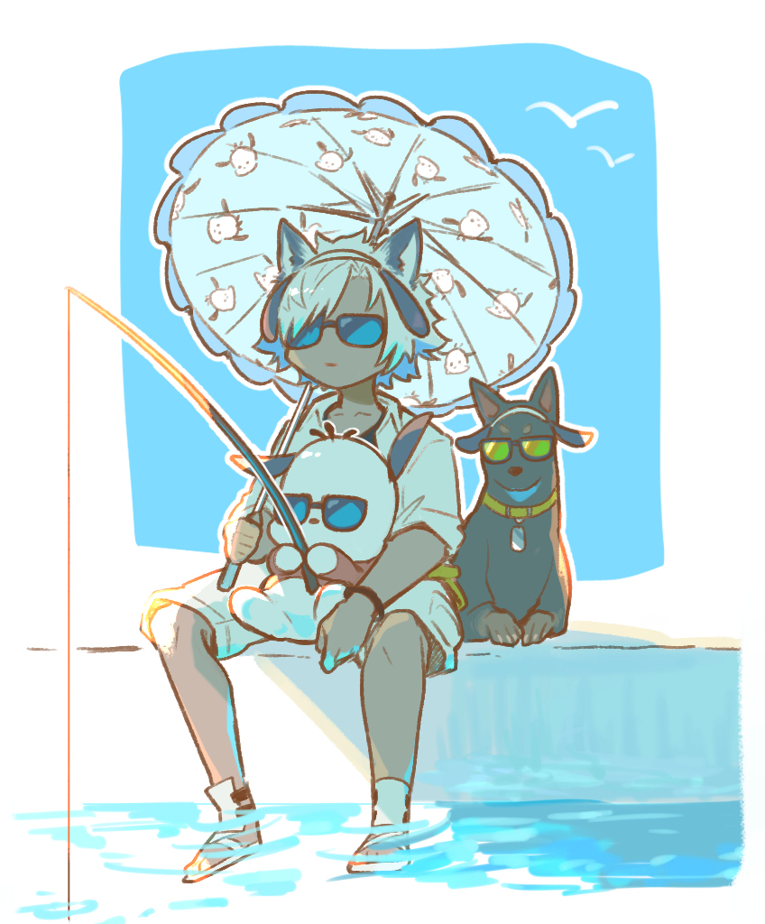 pochacco and eustace (granblue fantasy and 1 more) drawn by ao_tooooo531