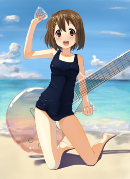 hirasawa yui (k-on!) drawn by hino_minato_(spec.c)