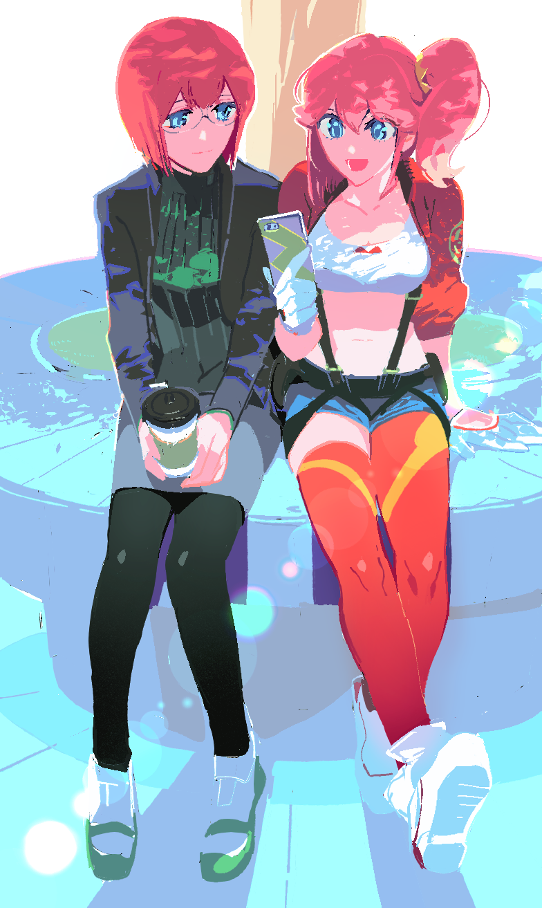 aina ardebit and heris ardebit (promare) drawn by km_(ksolee1201)