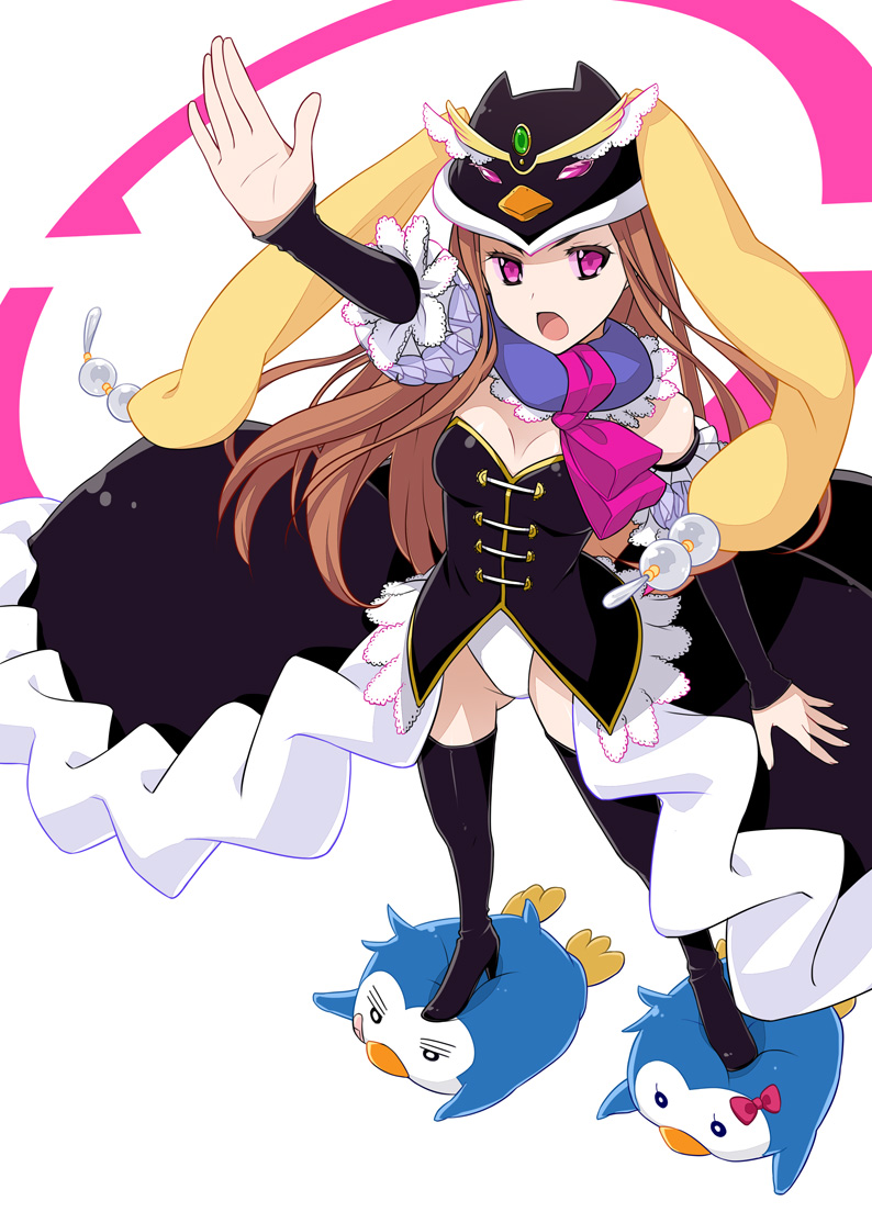 takakura himari, princess of the crystal, penguin 3-gou, and penguin 1-gou (mawaru penguindrum) drawn by takigawa_yuu