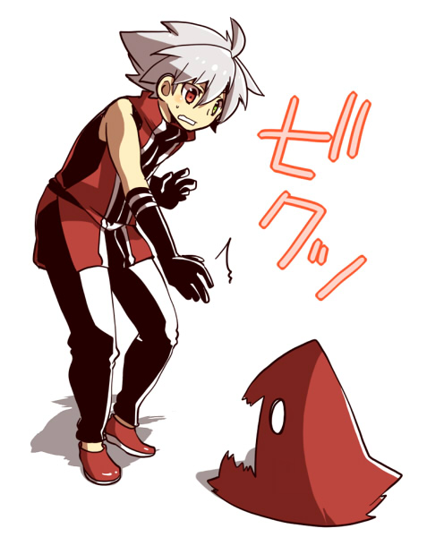 ragna the bloodedge and dead spike (blazblue) drawn by kuro_yuzu