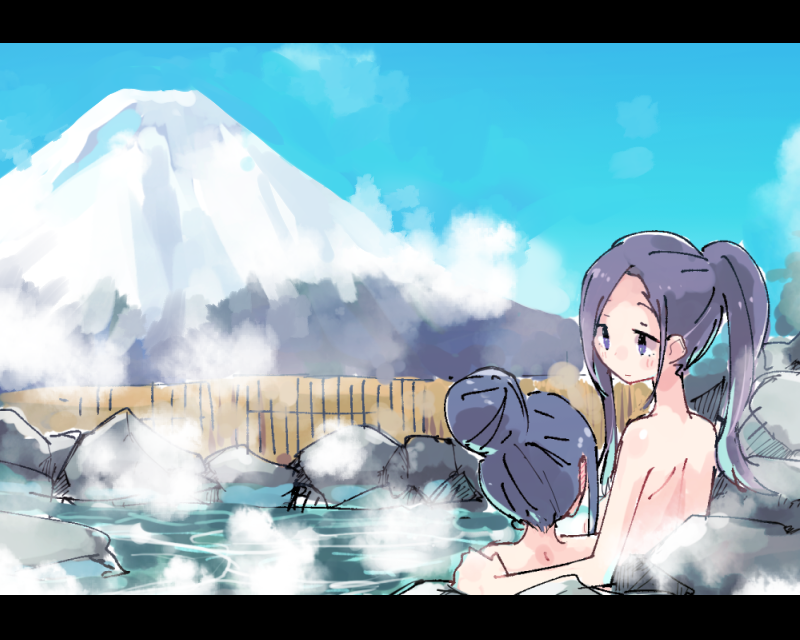 shima rin and kagamihara sakura (yurucamp) drawn by shiroshi_(denpa_eshidan)