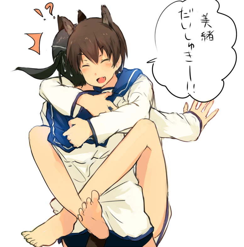 sakamoto mio and wakamoto tetsuko (world witches series and 2 more) drawn by shibafu_(glock23)