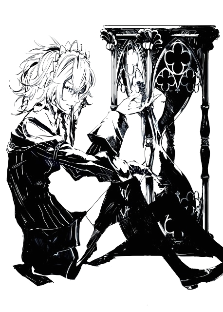 izayoi sakuya (touhou and 1 more) drawn by banpai_akira