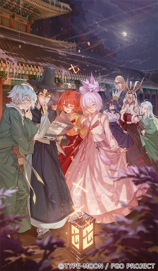 mash kyrielight, fujimaru ritsuka, nitocris, fou, tenochtitlan, and 4 more (fate and 1 more) drawn by hxxg