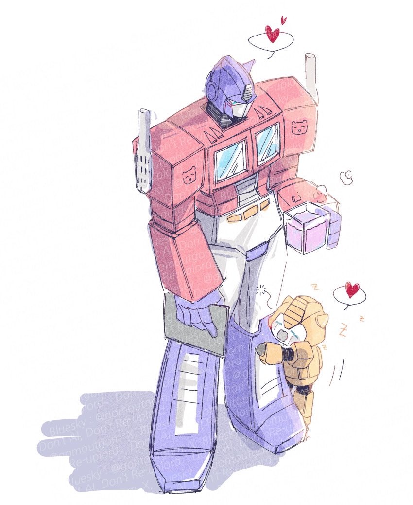 optimus prime and bumblebee (transformers and 1 more) drawn by gimgom