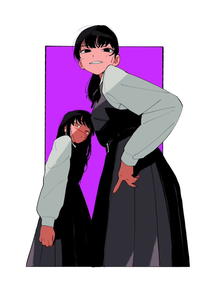 yoru and mitaka asa (chainsaw man) drawn by ten_ten_10_10