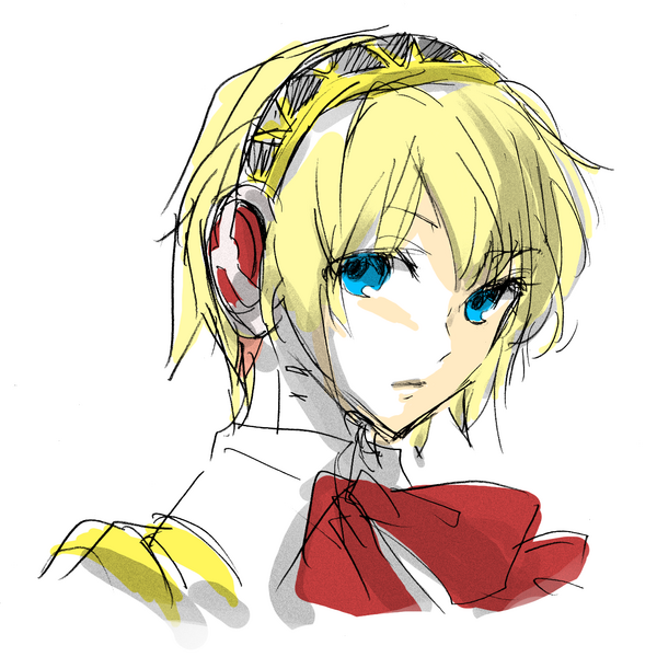 aigis (persona and 1 more) drawn by imo_kan