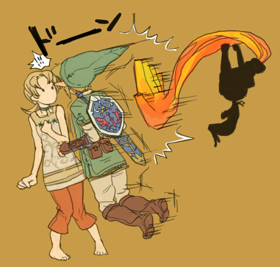 link, midna, and ilia (the legend of zelda and 1 more) drawn by yo_mo