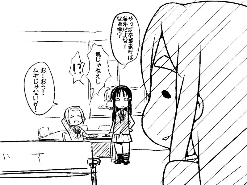akiyama mio, tainaka ritsu, and kotobuki tsumugi (k-on!) drawn by girock
