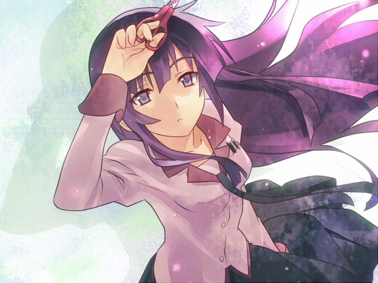 senjougahara hitagi (monogatari and 1 more) drawn by wanko_(takohati8)