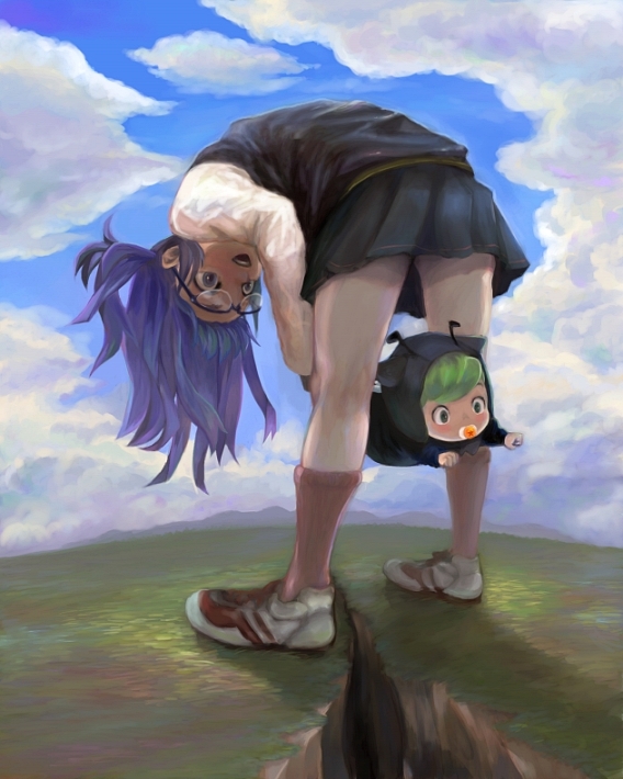 norimaki arale and norimaki gajira (dragon ball and 1 more)