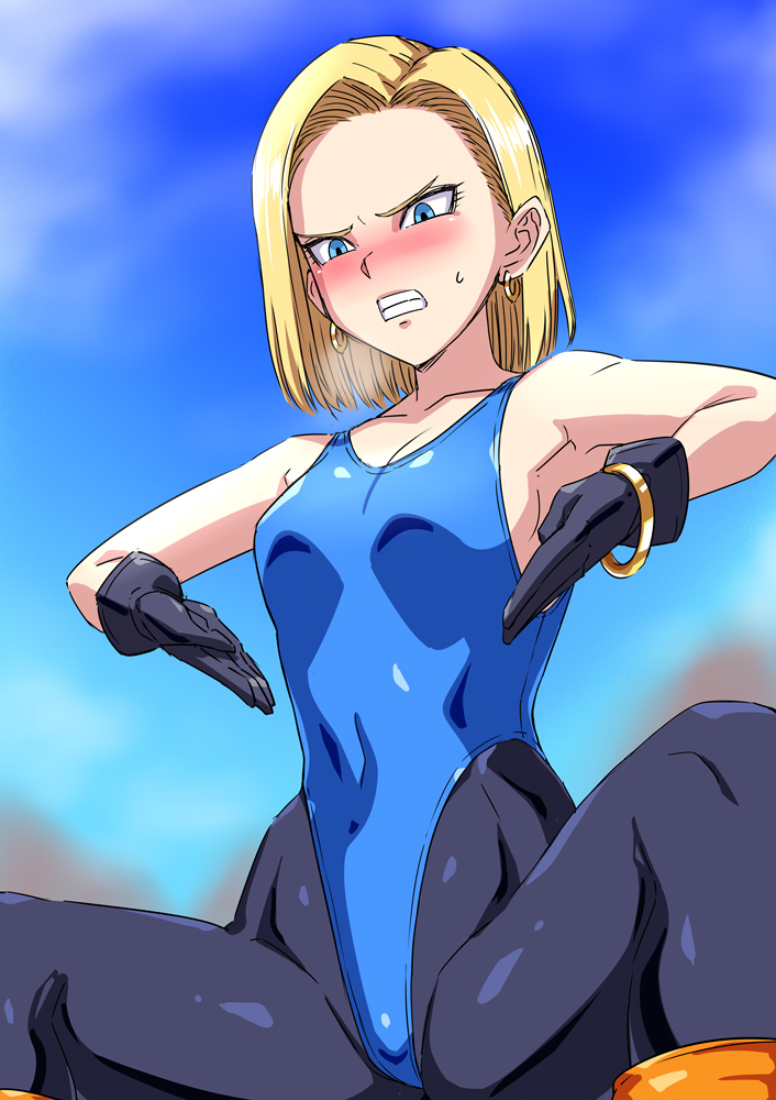android 18 (dragon ball and 1 more) drawn by hai_(h81908190)