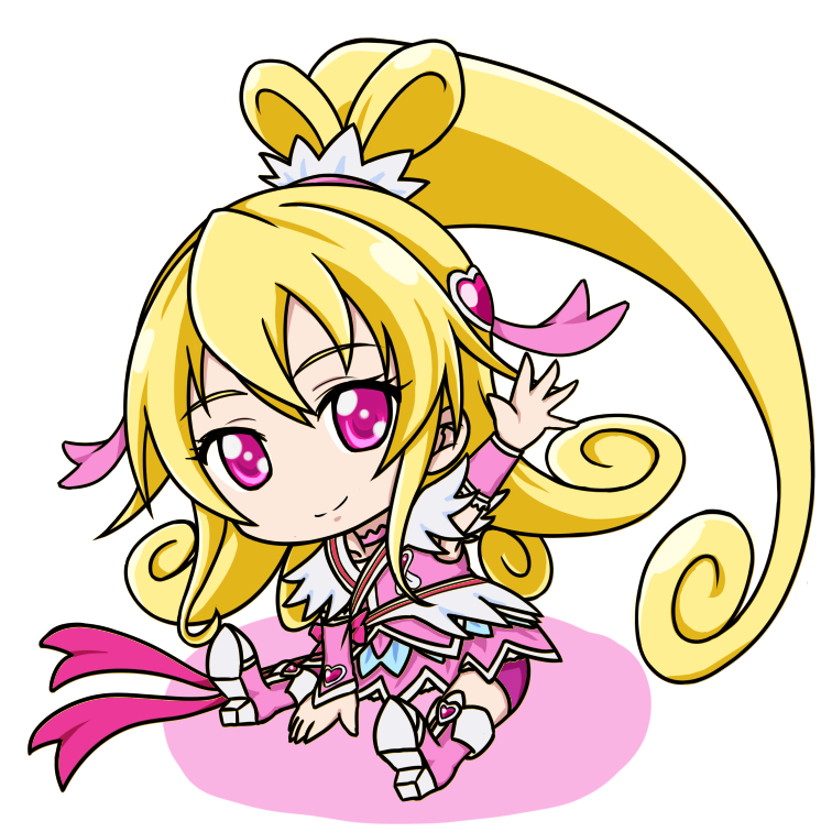aida mana and cure heart (precure and 1 more) drawn by zerusu03