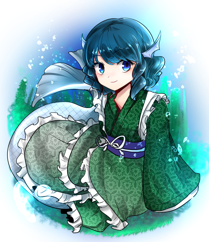 wakasagihime (touhou and 1 more) drawn by makotono_(makotono_00)