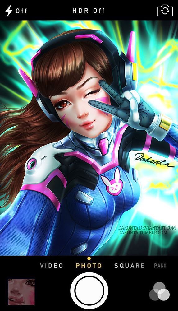 d.va (overwatch and 1 more) drawn by dakonta