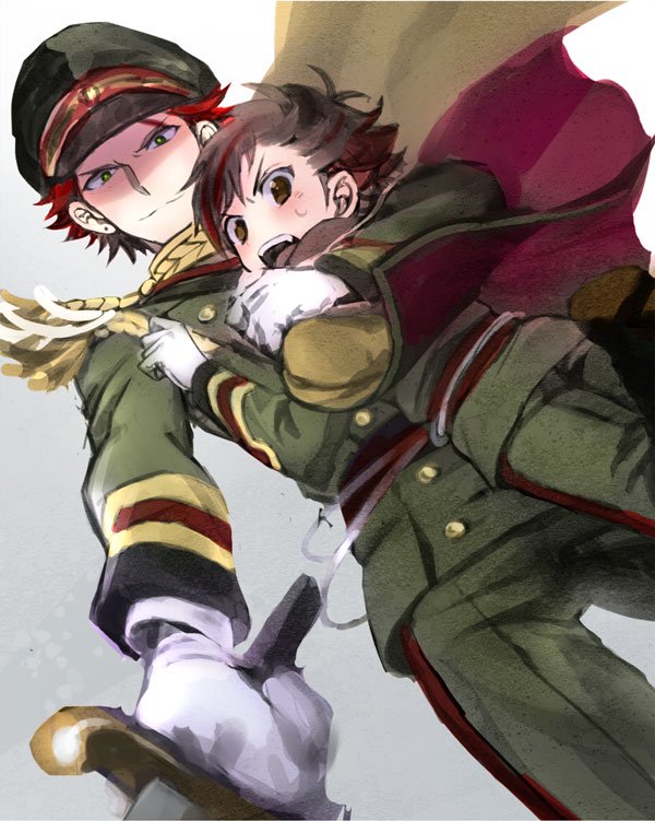 nagumo tetora and kiryu kuro (ensemble stars!) drawn by rice_(rice8p)
