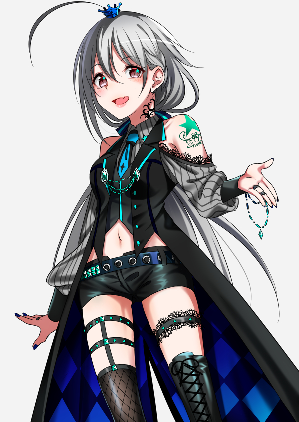 hoshi syoko (idolmaster and 1 more) drawn by gel_(nukoleg)