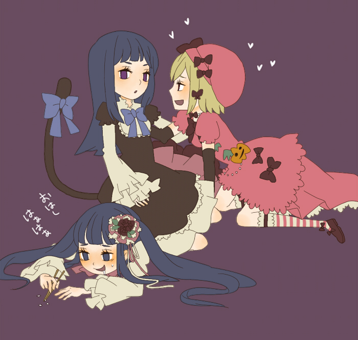 frederica bernkastel, furudo erika, and lambdadelta (umineko no naku koro ni) drawn by 0930erina