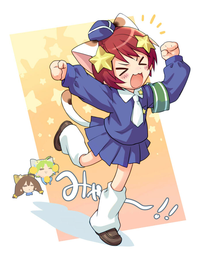 dejiko, puchiko, and mike (di gi charat and 1 more) drawn by torichikushou