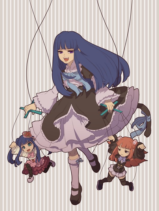 ushiromiya ange, frederica bernkastel, and furudo erika (umineko no naku koro ni) drawn by niso