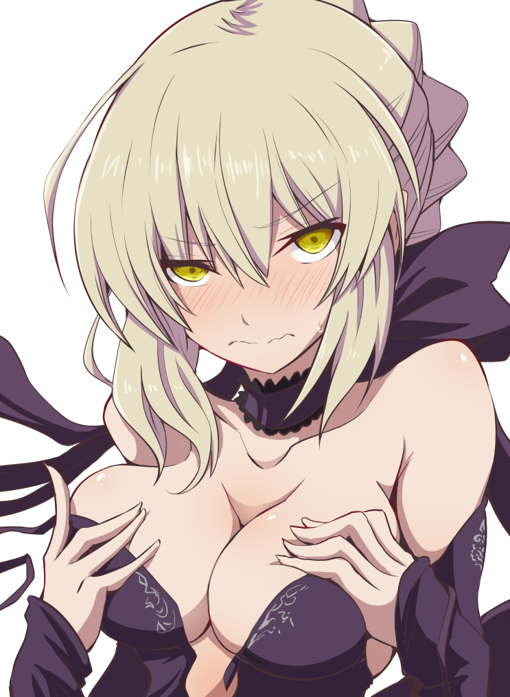 artoria pendragon and saber alter (fate and 3 more) drawn by fujitaka_nasu